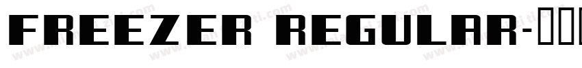 Freezer Regular字体转换